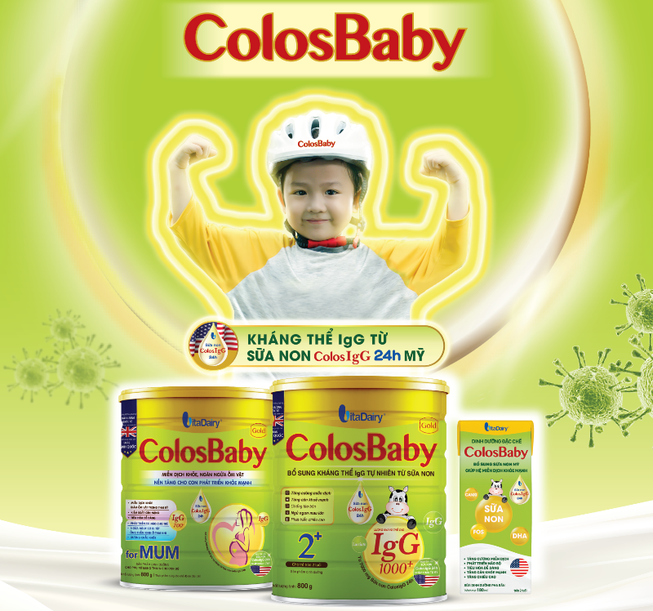 Sữa non 100% ColosIgG 24h giúp tăng cường miễn dịch