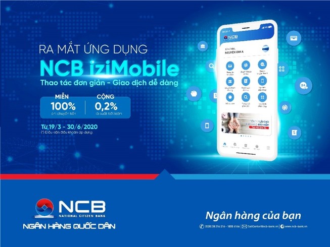 Ra mắt NCB iziMobile phiên bản mới với nhiều ưu đãi
