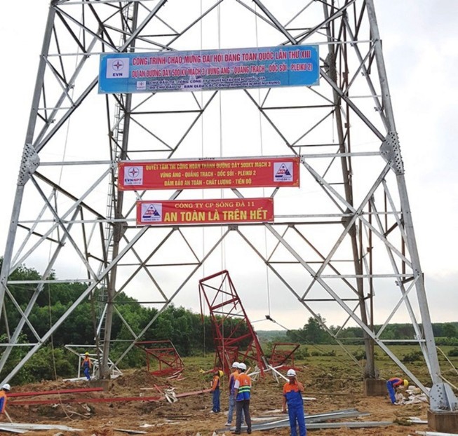 EVNNPT nỗ lực hoàn thành sớm dự án đường dây 500kV mạch 3