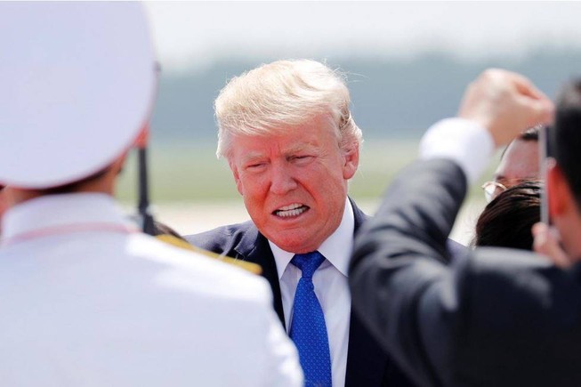 Tổng thống Mỹ Donald Trump đã đến Đà Nẵng dự APEC 2017