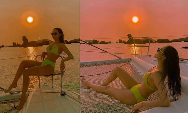 Loạt sao Việt về từ vùng dịch COVID-19, Minh Hằng khoe dáng