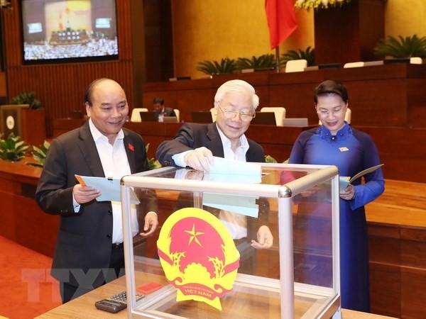 Quốc hội công bố kết quả lấy phiếu tín nhiệm