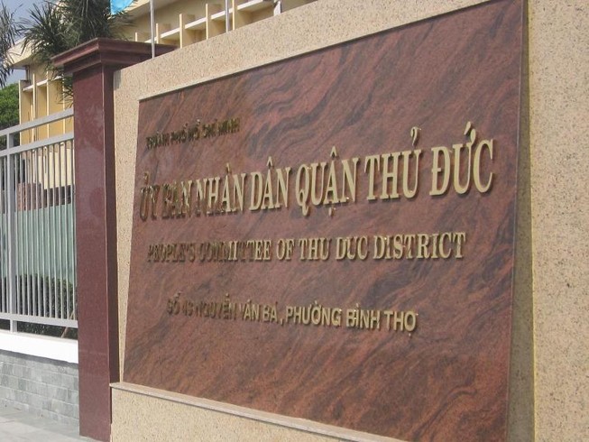 TP.HCM kỷ luật hàng loạt cán bộ ở quận Thủ Đức