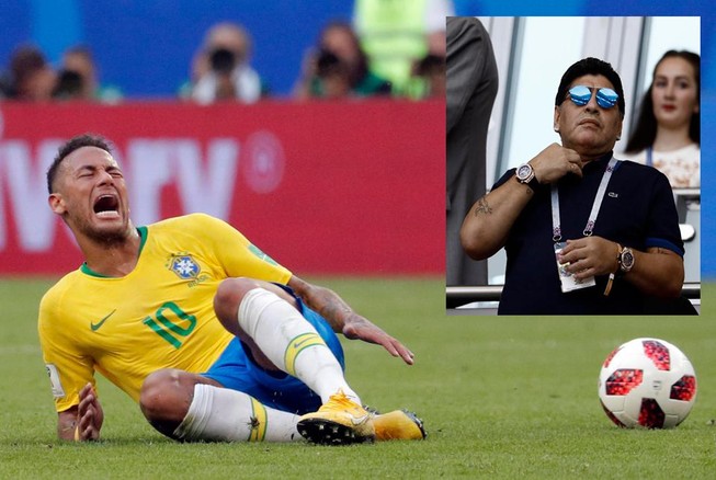 Chuyển động World Cup: Maradona dạy Neymar ngưng “diễn trò“