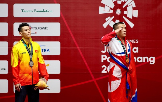 Kém Om Yun Chol 7 kg, Thạch Kim Tuấn đoạt HCB Asiad 18