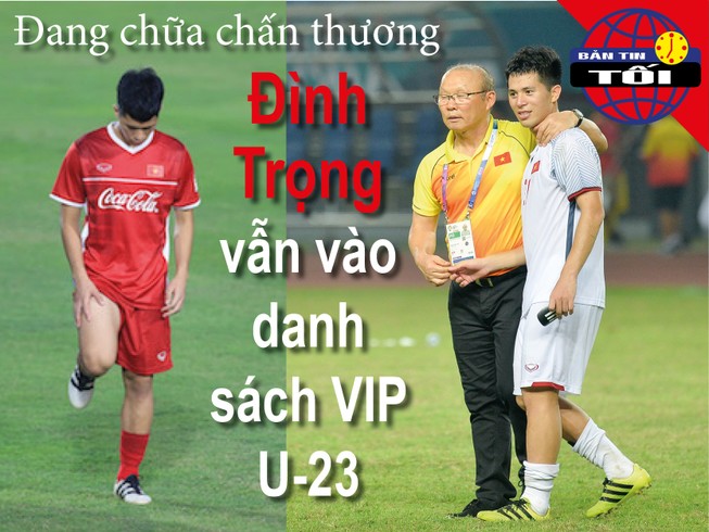 HLV Park Hang-seo điền tên Đình Trọng vào danh sách U-23