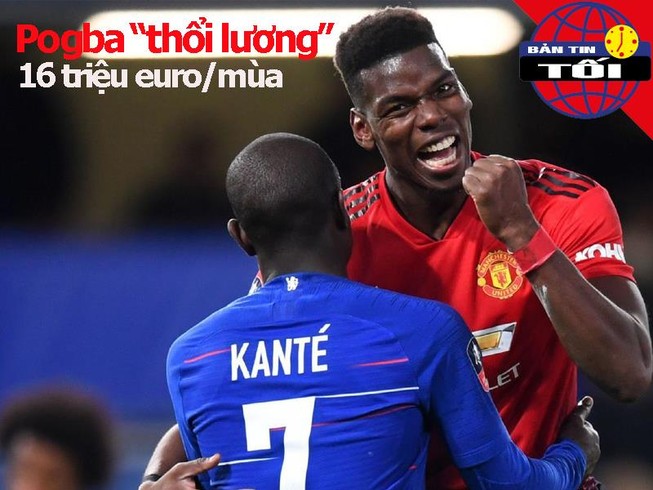 Pogba 'thổi lương' 16 triệu euro/năm, MU đến Thượng Hải du đấu