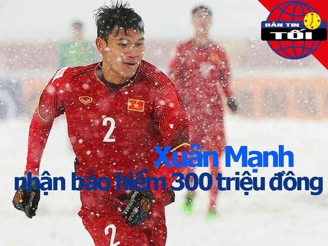 Tuyển thủ Nghệ An được bảo hiểm chi trả 300 triệu đồng