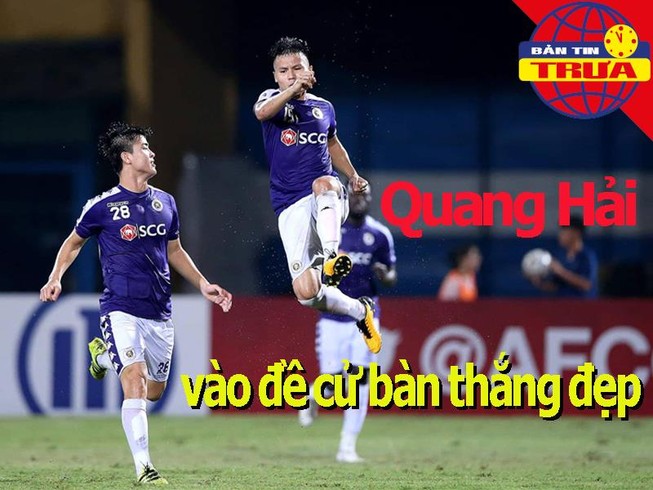 Quang Hải vào đề cử Bàn thắng đẹp; Sharapova đại chiến Serena