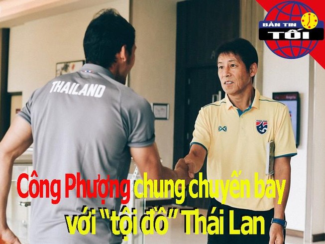 Công Phượng bay chung chuyến với 'tội đồ' tuyển Thái Lan
