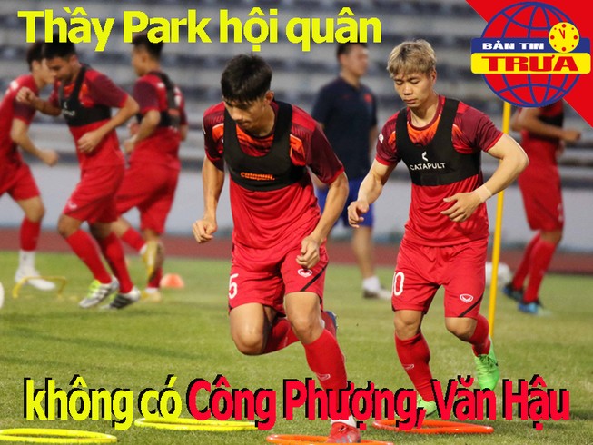 Thầy Park thiếu vắng Văn Hậu và Công Phượng; Văn Lâm tỏa sáng