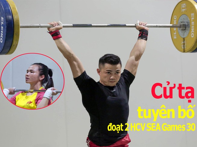 Video: Cử tạ Việt Nam tuyên bố đoạt 2 HCV SEA Games 30