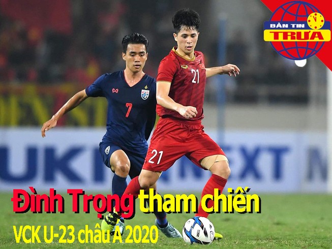 Đình Trọng trở lại, Văn Hậu không dự VCK U-23 châu Á 2020