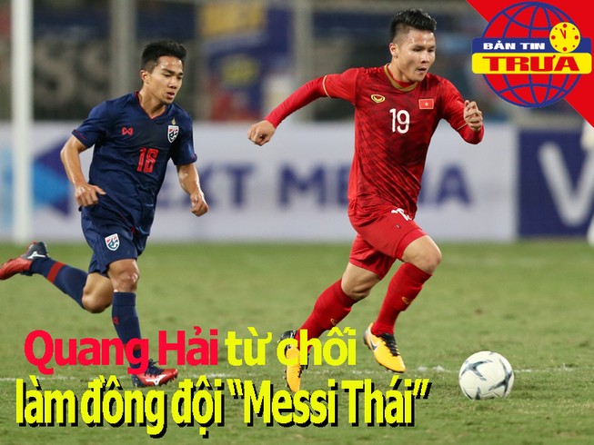 Quang Hải từ chối sang Nhật Bản; Chanathip cổ vũ U-23 Thái Lan