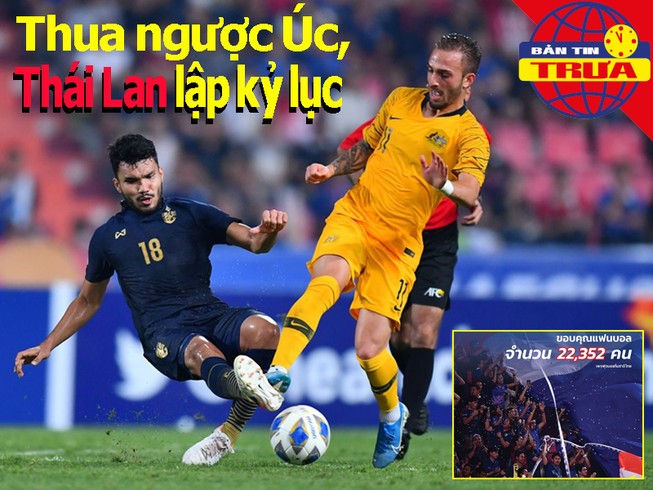 Thua ngược Úc, Thái Lan tạo kỷ lục; Nadal đấu Djokovic ATP Cup