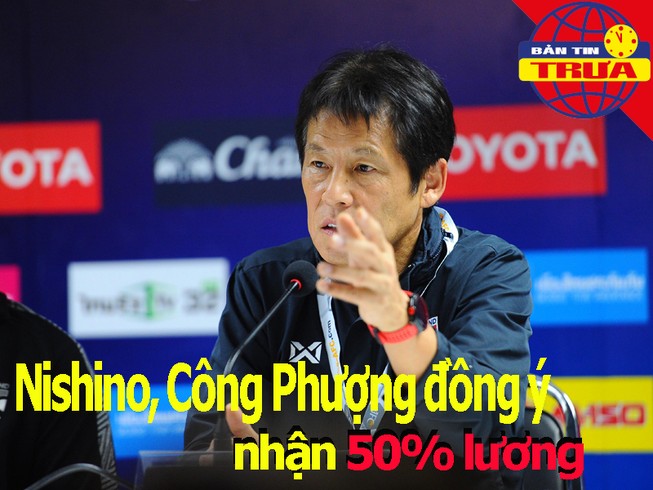 HLV Nishino, Công Phượng đồng ý nhận 50% lương mùa dịch
