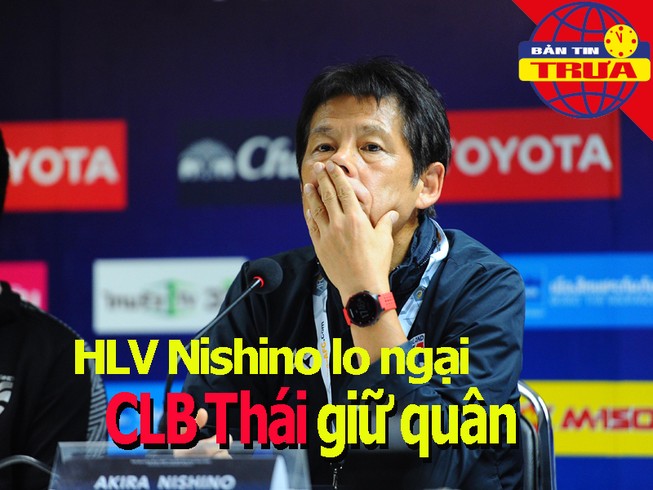 Nishino lo ngại CLB Thái giữ quân; Martinez thêm 2 năm ở Bỉ
