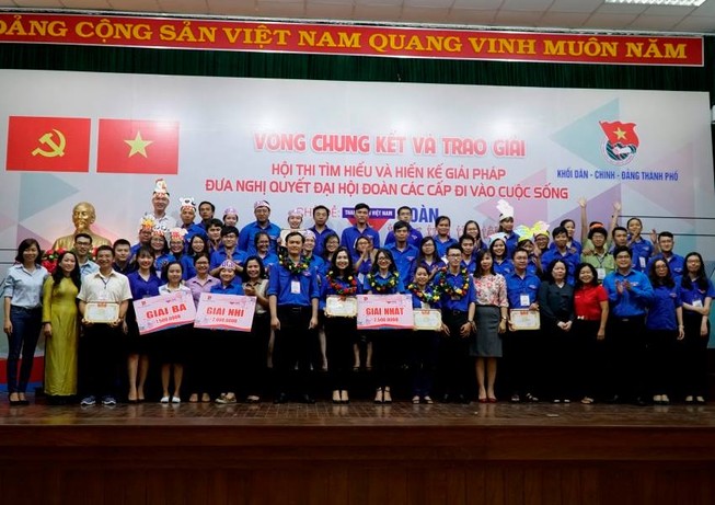 Đoàn Sở Tư pháp TP đoạt giải 3 hội thi Đoàn trong trái tim tôi