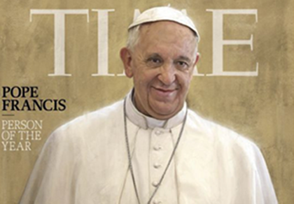 Giáo hoàng Francis là nhân vật của năm