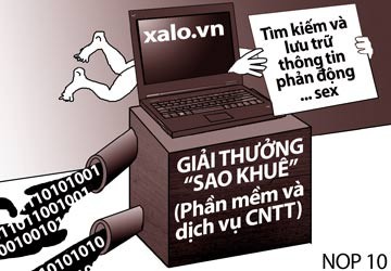Trao giải Sao khuê cho trang web chứa sex