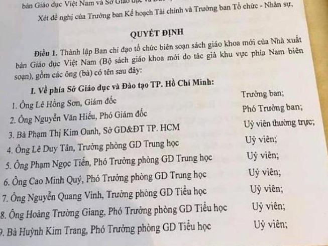 NXB Giáo dục Việt Nam nói gì về vụ chi tiền làm SGK ở TP.HCM?