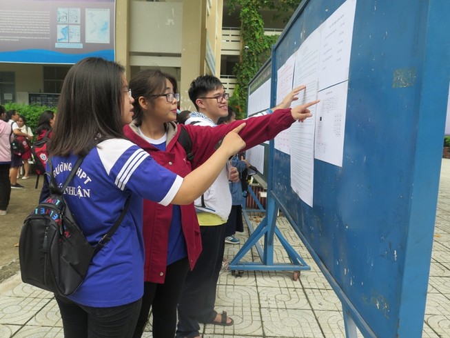 Thí sinh dự thi THPT Quốc gia năm 2019 tại TP.HCM (ảnh: PHẠM ANH)
