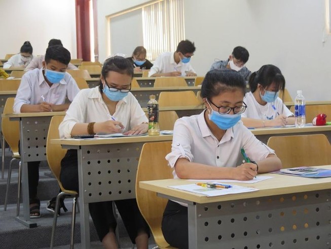 Thí sinh thi đánh giá năng lực đợt 1 của ĐH Quốc gia TP.HCM tổ chức vừa qua. Ảnh: PHẠM ANH
