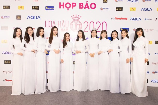 Dàn hoa, á hậu áo dài khởi động Hoa hậu Việt Nam 2020