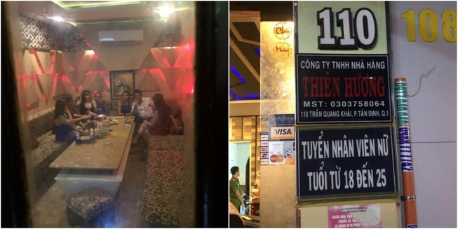Quán karaoke chui cho tiếp viên mặc hở bạo ở quận 1