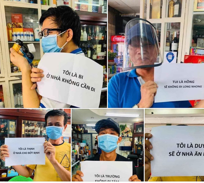 'Tôi là Cường. Tôi ở nhà chớ không ra đường'