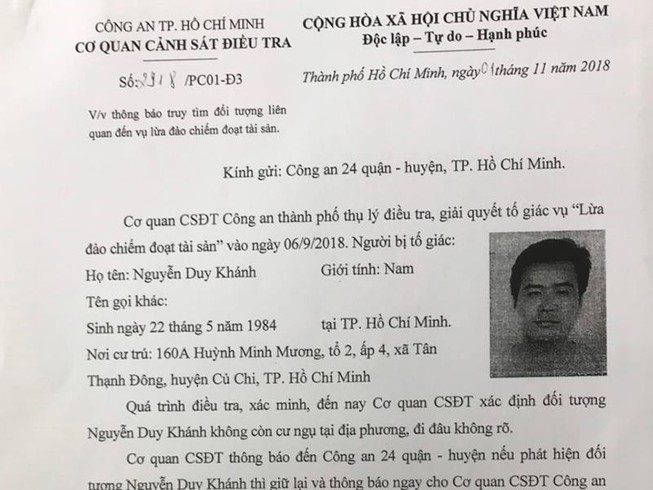 Cựu CSGT TP.HCM dùng sổ đỏ giả lừa đảo tiền tỉ