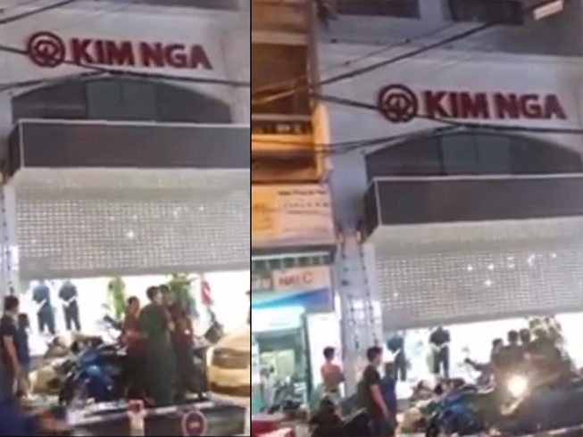 Bảo trì cửa cuốn ở tiệm vàng, 1 người bị điện giật chết