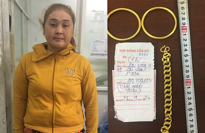 Cặp đôi 5 lần dùng vàng lõi bạc lừa tiệm vàng ở TP.HCM