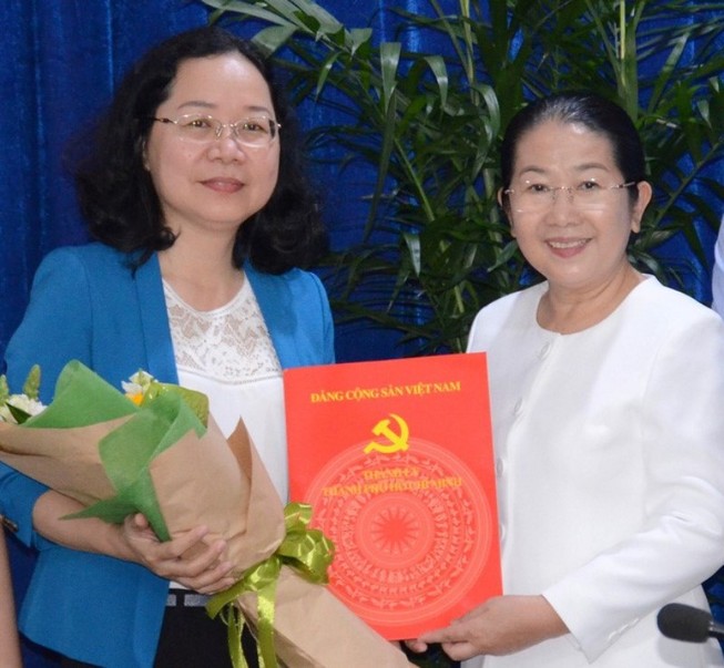 Bà Thái Thị Bích Liên làm bí thư quận 4