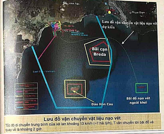 Cấp phép đổ 1 triệu m3 bùn thải xuống biển Vĩnh Tân