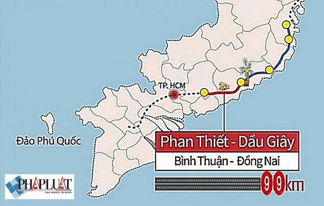 Ngày 30-9 khởi công cao tốc Vĩnh Hảo- Phan Thiết- Dầu Giây