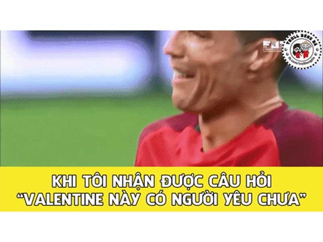 Ảnh chế:Ronaldo khóc vì Valentine,Mr Bean làm fan Barca