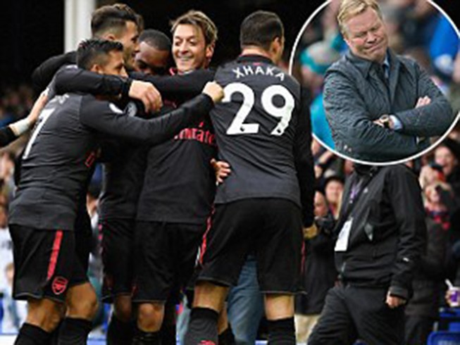 Cựu sau MU ghi bàn, Everton vẫn bị Arsenal đè bẹp