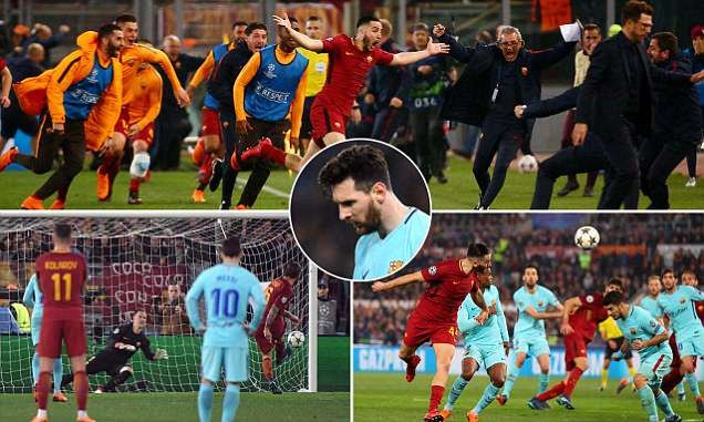 Tái hiện tinh thần Deportivo, Roma loại Barcelona cực sốc