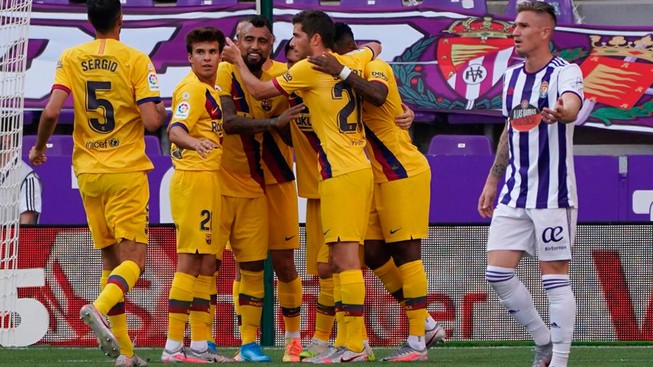 Thắng nhọc Valladolid, Barcelona níu hi vọng vô địch La Liga