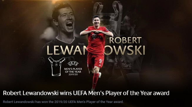 Bayern bội thu giải thưởng, Lewandowski và Flick hay nhất năm