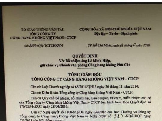 Lãnh đạo ACV ký mấy chục quyết định bổ nhiêm trước khi hưu