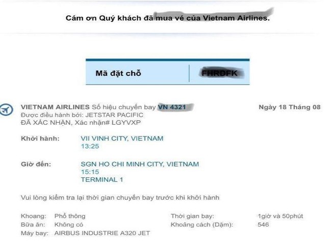 Đặt vé Vietnam Airlines nhưng phải đi... Jetstar Pacific