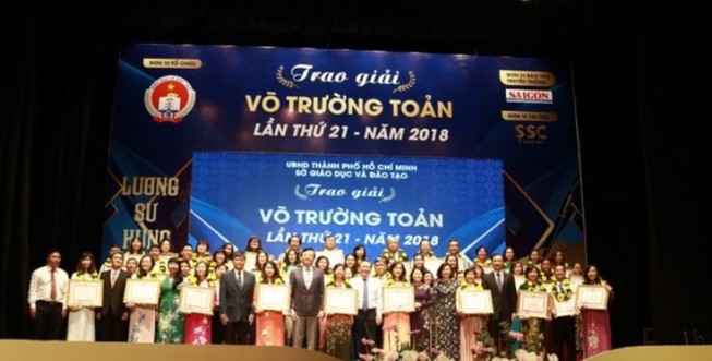 50 cán bộ quản lý và giáo viên TP.HCM đạt giải Võ Trường Toản