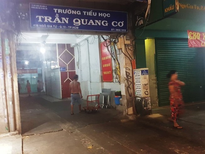 Trường học nơi xảy ra sự việc phụ huynh vào trường đánh nhau gây thương tích. Ảnh: HT