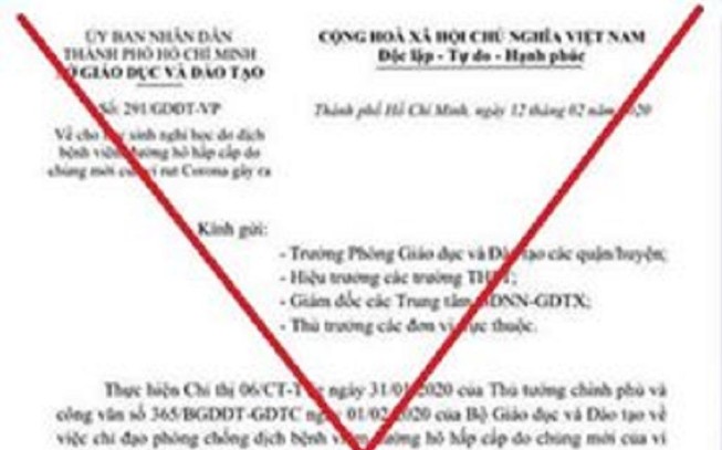TP.HCM: Xuất hiện văn bản giả cho học sinh nghỉ học