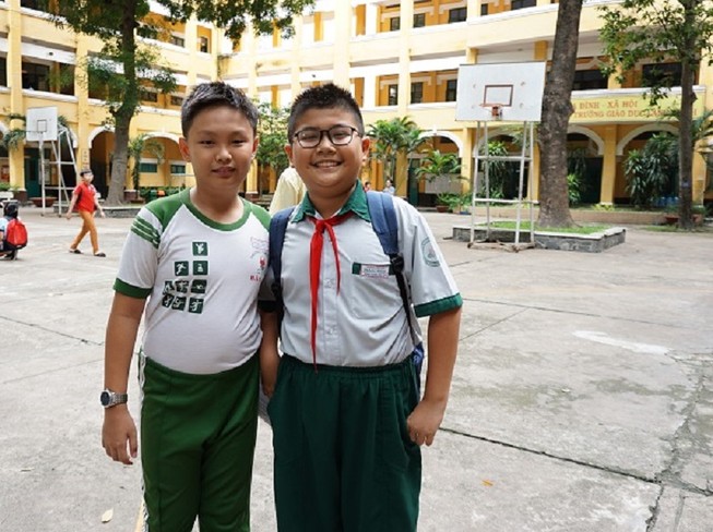 Học sinh tham dự bài khảo sát năng lực bằng tiếng Anh vào lớp 6 chuyên Trần Đại Nghĩa năm học 2019.