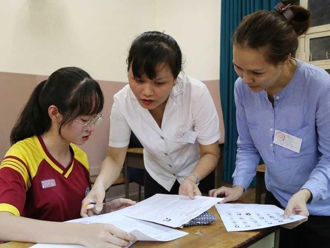 Học sinh tham dự kỳ thi THPT quốc gia năm 2019