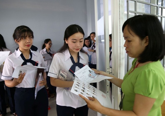Thí sinh tham dự kỳ thi THPT quốc gia