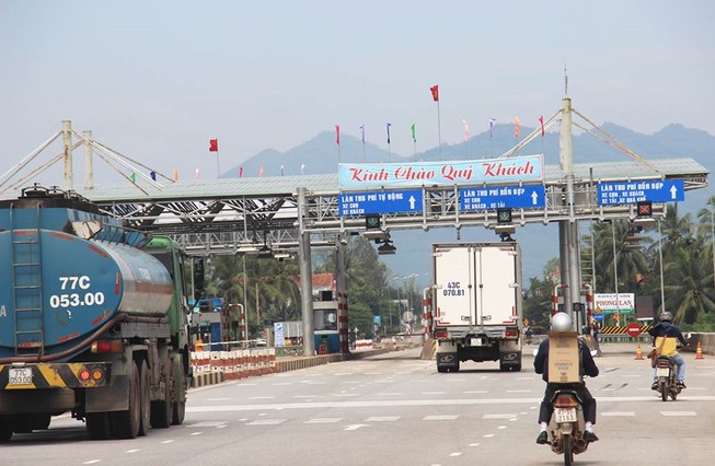 BOT Bắc Bình Định thu phí trở lại từ 21 giờ hôm nay